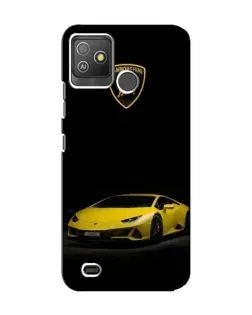Чохол для TECNO Pop 5 GO з картинкою «Lamborghini жовтий акцент»