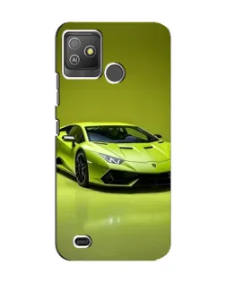 Чохол для TECNO Pop 5 GO з картинкою «Салатовий Lamborghini Huracan»