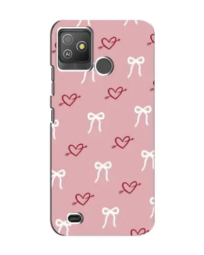 Чехол для TECNO Pop 5 GO с картинкой «Сердца и банты» Чехол для TECNO Pop 5 GO с картинкой «Сердца и банты»