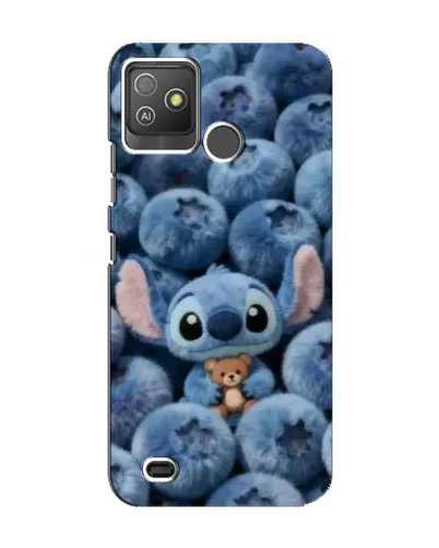 Чехол для TECNO Pop 5 GO с картинкой «Стич и голубика» Чехол для TECNO Pop 5 GO с картинкой «Стич и голубика»