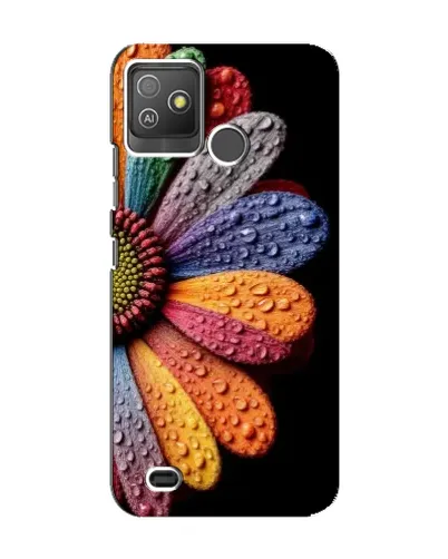 Чехол для TECNO Pop 5 GO с картинкой «Радужный цветок»