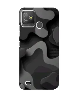 Чехол для TECNO Pop 5 GO с картинкой «Темный абстрактный камуфляж»