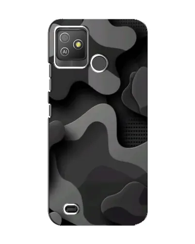 Чехол для TECNO Pop 5 GO с картинкой «Темный абстрактный камуфляж»