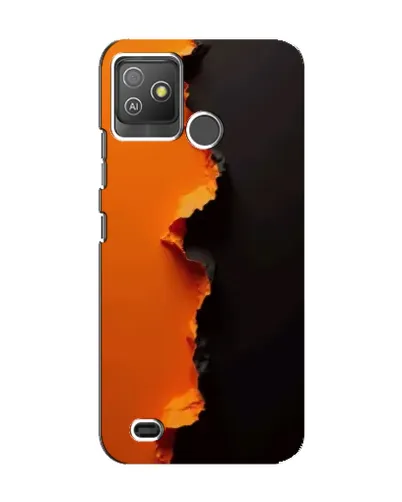 Чехол для TECNO Pop 5 GO с картинкой «Оранжевый разлом»