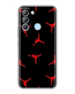 Чехол для TECNO Pop 5 LTE с картинкой «Jordan Red Pattern» Чехол для TECNO Pop 5 LTE с картинкой «Jordan Red Pattern»
