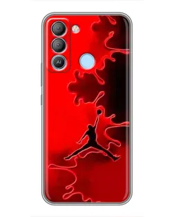 Чехол для TECNO Pop 5 LTE с картинкой «Jordan Red Smoke»