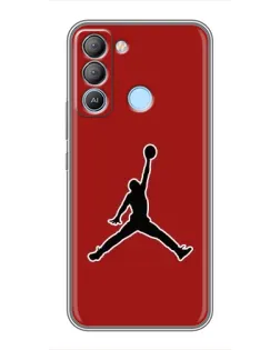 Чехол для TECNO Pop 5 LTE с картинкой «Jordan Red Back»