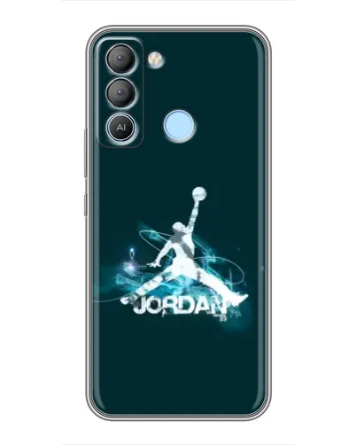 Чехол для TECNO Pop 5 LTE с картинкой «Jordan Blue Fire» Чехол для TECNO Pop 5 LTE с картинкой «Jordan Blue Fire»
