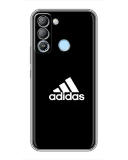 Чохол для TECNO Pop 5 LTE з картинкою «Чорна класика Adidas»