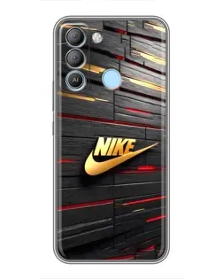 Чохол для TECNO Pop 5 LTE з картинкою «Золотий Nike на металі» Чохол для TECNO Pop 5 LTE з картинкою «Золотий Nike на металі»