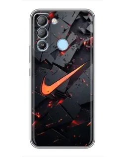 Чохол для TECNO Pop 5 LTE з картинкою «Nike — ефект розломів» Чохол для TECNO Pop 5 LTE з картинкою «Nike — ефект розломів»