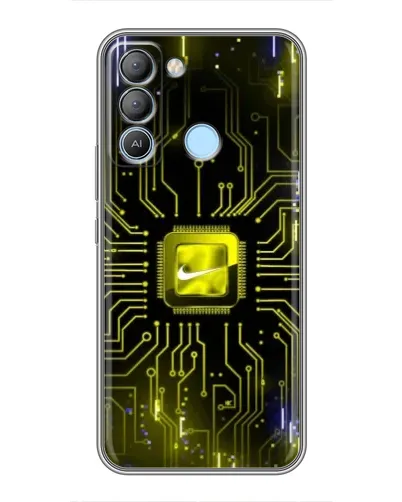 Чехол для TECNO Pop 5 LTE с картинкой «Nike — золотая искра» Чехол для TECNO Pop 5 LTE с картинкой «Nike — золотая искра»