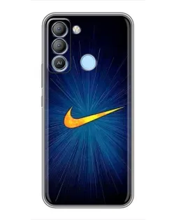 Чохол для TECNO Pop 5 LTE з картинкою «Синій пульс Nike» Чохол для TECNO Pop 5 LTE з картинкою «Синій пульс Nike»