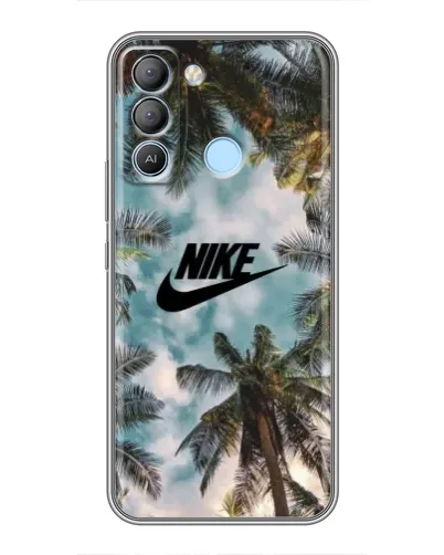 Чехол для TECNO Pop 5 LTE с картинкой «Тропический принт Nike» Чехол для TECNO Pop 5 LTE с картинкой «Тропический принт Nike»
