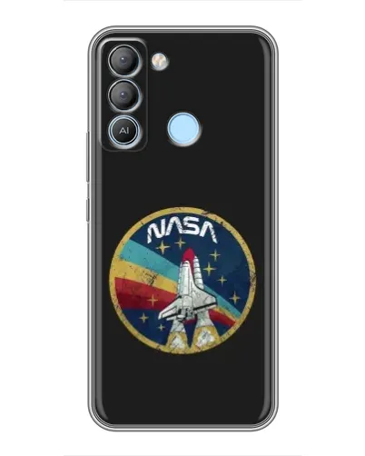 Чехол для TECNO Pop 5 LTE с картинкой «NASA — эмблема миссии»