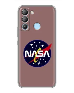 Чехол для TECNO Pop 5 LTE с картинкой «NASA — ретро космос»