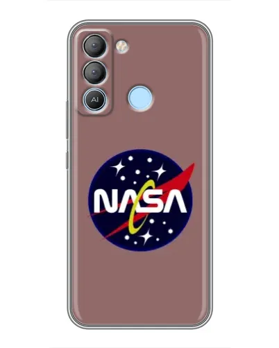 Чехол для TECNO Pop 5 LTE с картинкой «NASA — ретро космос»