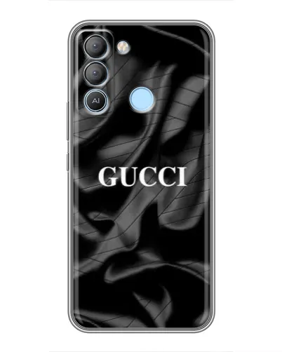 Чехол для TECNO Pop 5 LTE с картинкой «Gucci — шелковые волны»