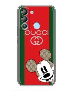 Чехол для TECNO Pop 5 LTE с картинкой «Gucci — полосы и Микки» Чехол для TECNO Pop 5 LTE с картинкой «Gucci — полосы и Микки»
