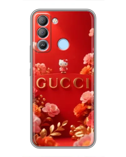 Чехол для TECNO Pop 5 LTE с картинкой «Gucci — золотой сад»