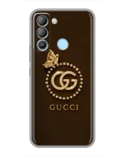 Чехол для TECNO Pop 5 LTE с картинкой «Gucci — золотая бабочка» Чехол для TECNO Pop 5 LTE с картинкой «Gucci — золотая бабочка»