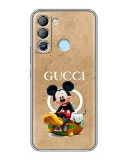 Чехол для TECNO Pop 5 LTE с картинкой «Микки Маус Gucci — крафт» Чехол для TECNO Pop 5 LTE с картинкой «Микки Маус Gucci — крафт»