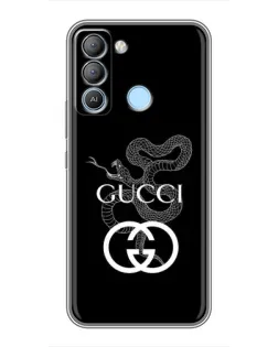 Чехол для TECNO Pop 5 LTE с картинкой «Gucci — серебряная змея» Чехол для TECNO Pop 5 LTE с картинкой «Gucci — серебряная змея»