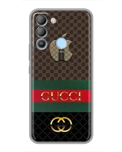 Чехол для TECNO Pop 5 LTE с картинкой «Gucci — брендированный десерт»