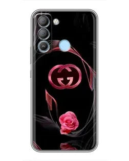 Чехол для TECNO Pop 5 LTE с картинкой «Gucci — неоновая роза» Чехол для TECNO Pop 5 LTE с картинкой «Gucci — неоновая роза»