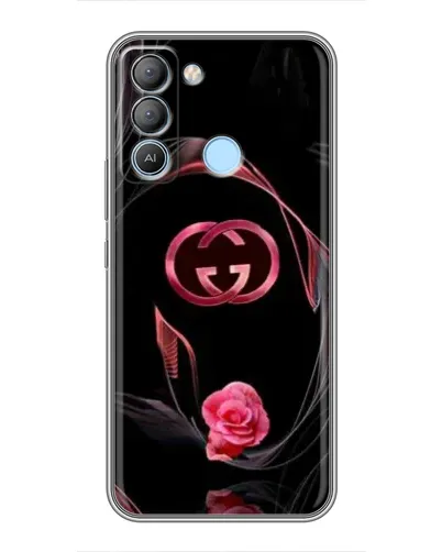 Чехол для TECNO Pop 5 LTE с картинкой «Gucci — неоновая роза»