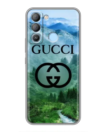 Чехол для TECNO Pop 5 LTE с картинкой «Gucci — горный пейзаж»