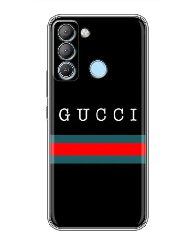 Чехол для TECNO Pop 5 LTE с картинкой «Gucci — красный пояс»