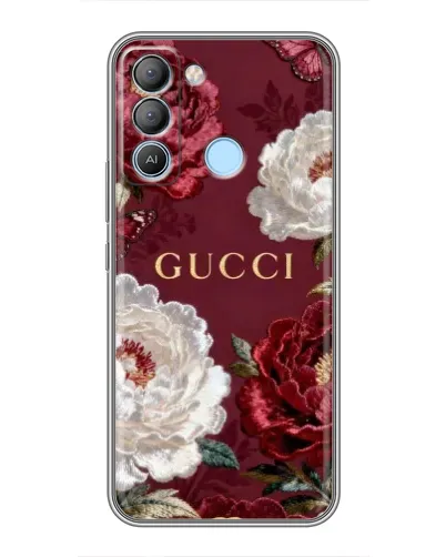 Чехол для TECNO Pop 5 LTE с картинкой «Gucci — бордовые розы» Чехол для TECNO Pop 5 LTE с картинкой «Gucci — бордовые розы»