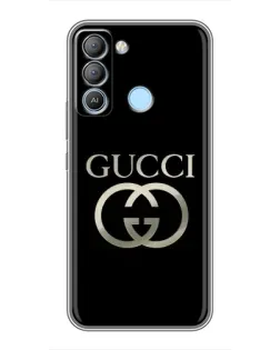 Чехол для TECNO Pop 5 LTE с картинкой «Gucci — золото на черном» Чехол для TECNO Pop 5 LTE с картинкой «Gucci — золото на черном»