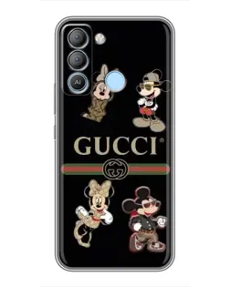 Чехол для TECNO Pop 5 LTE с картинкой «Gucci — герои Disney и монограмма» Чехол для TECNO Pop 5 LTE с картинкой «Gucci — герои Disney и монограмма»