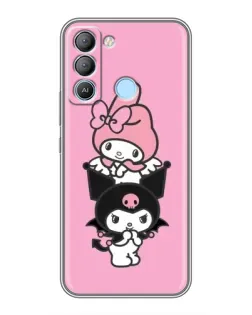 Чехол для TECNO Pop 5 LTE с картинкой «My Melody и Kuromi» Чехол для TECNO Pop 5 LTE с картинкой «My Melody и Kuromi»
