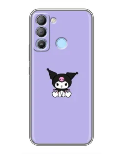 Чехол для TECNO Pop 5 LTE с картинкой «Kuromi — фиолетовый минимализм» Чехол для TECNO Pop 5 LTE с картинкой «Kuromi — фиолетовый минимализм»