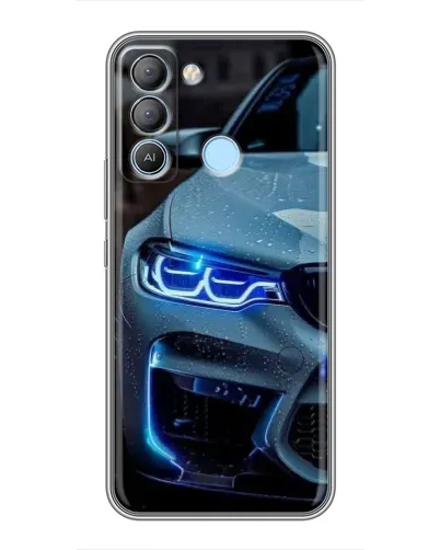 Чехол для TECNO Pop 5 LTE с картинкой «Взгляд BMW с синими фарами» Чехол для TECNO Pop 5 LTE с картинкой «Взгляд BMW с синими фарами»