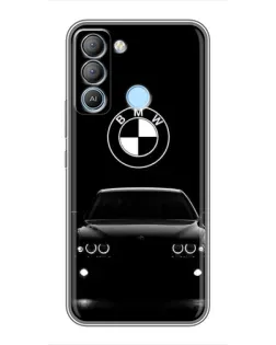 Чехол для TECNO Pop 5 LTE с картинкой «BMW — взгляд из темноты»