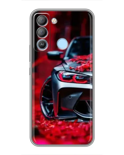 Чехол для TECNO Pop 5 LTE с картинкой «Спортивная BMW и цветы» Чехол для TECNO Pop 5 LTE с картинкой «Спортивная BMW и цветы»