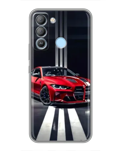 Чехол для TECNO Pop 5 LTE с картинкой «Красная BMW на дороге» Чехол для TECNO Pop 5 LTE с картинкой «Красная BMW на дороге»