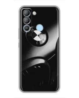 Чехол для TECNO Pop 5 LTE с картинкой «Эмблема BMW — макро»