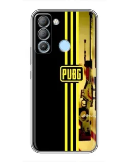 Чехол для TECNO Pop 5 LTE с картинкой «PUBG — камуфляжный шлем»