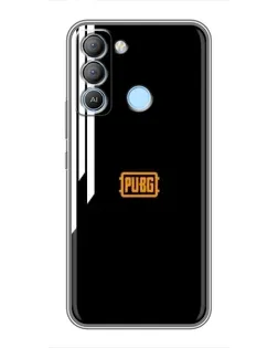 Чехол для TECNO Pop 5 LTE с картинкой «PUBG — вертикальные линии»