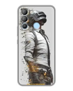 Чехол для TECNO Pop 5 LTE с картинкой «PUBG — боец в пыли»