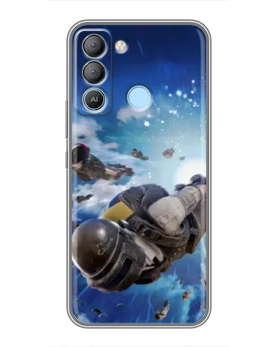 Чехол для TECNO Pop 5 LTE с картинкой «Десант PUBG — прыжок» Чехол для TECNO Pop 5 LTE с картинкой «Десант PUBG — прыжок»