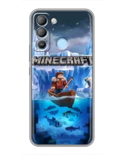Чохол для TECNO Pop 5 LTE з картинкою «Minecraft льодянийсвіт»