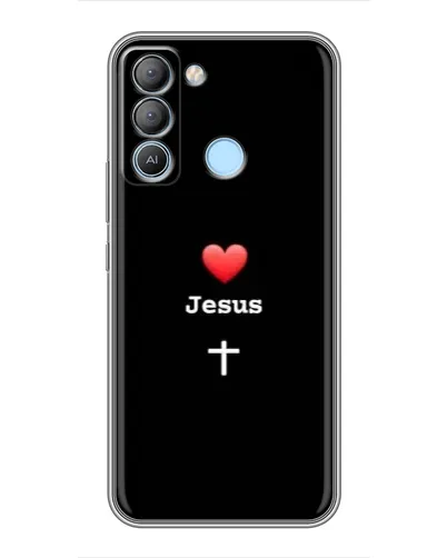 Чехол для TECNO Pop 5 LTE с картинкой «Сердце - Jesus» Чехол для TECNO Pop 5 LTE с картинкой «Сердце - Jesus»