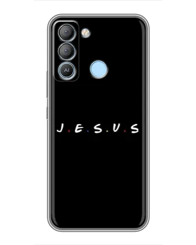 Чехол для TECNO Pop 5 LTE с картинкой «Точки веры J.E.S.U.S.» Чехол для TECNO Pop 5 LTE с картинкой «Точки веры J.E.S.U.S.»
