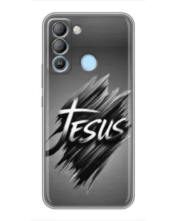Чехол для TECNO Pop 5 LTE с картинкой «Надпись Jesus Graffiti»